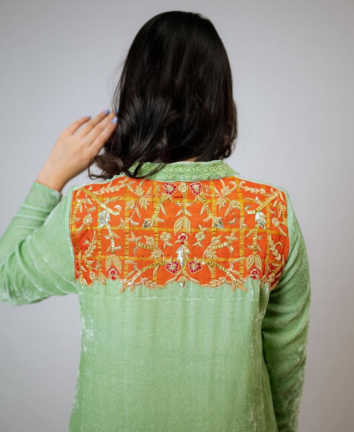 Bunny - Sage Green with Burnt Orange - Image 5