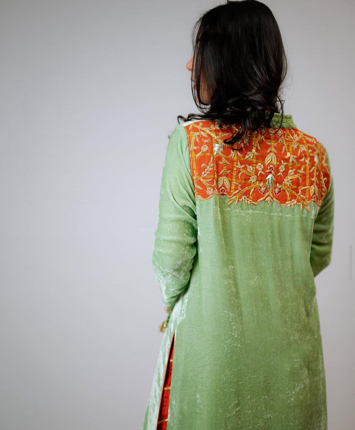 Bunny - Sage Green with Burnt Orange - Image 4