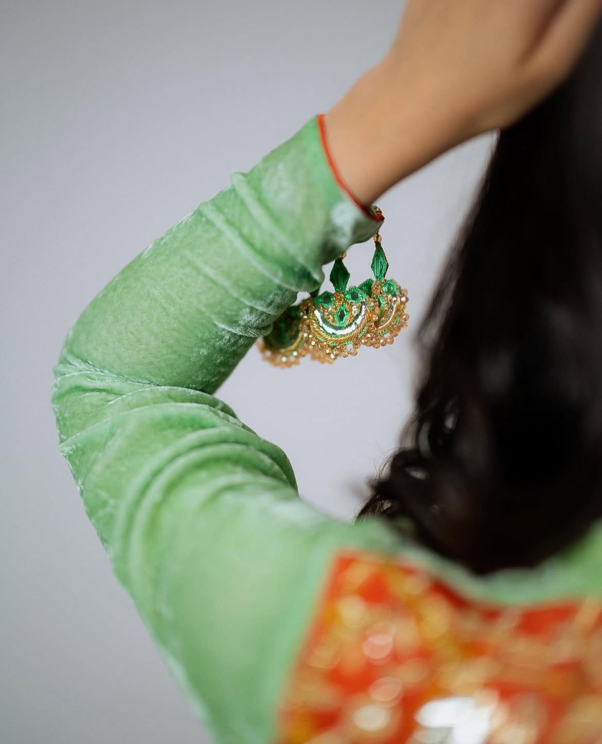 Bunny - Sage Green with Burnt Orange - Image 2